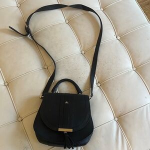 DeMellier Black Crossbody Bag with Gold Accent